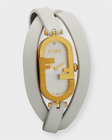 fendi watches with diamonds|neiman marcus oval watch.